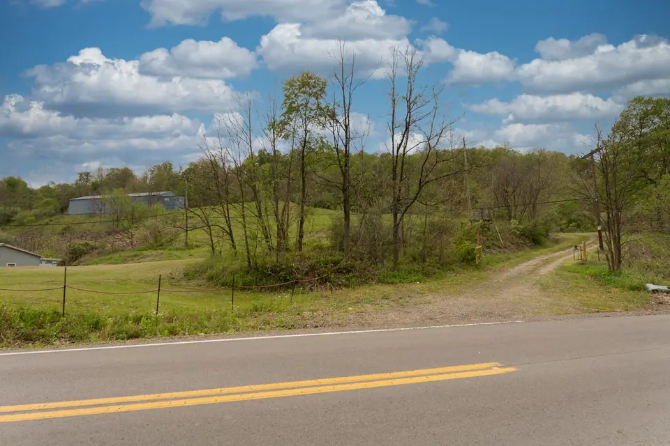 Paved road frontage