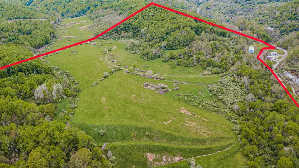 Full property boundary aerial view